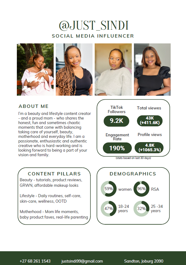 Lifestyle & Beauty Content Creation